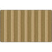 Flagship Carpets Basketweave Stripes Classroom Rug - Floor Rug - 91.20" Length x 12 ft Width - Rectangle - Natural - Nylon
