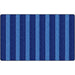 Flagship Carpets Basketweave Stripes Classroom Rug - Floor Rug - 91.20" Length x 12 ft Width - Rectangle - Blue - Nylon