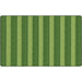 Flagship Carpets Basketweave Stripes Classroom Rug - Floor Rug - 91.20" Length x 12 ft Width - Rectangle - Green - Nylon