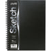UCreate Poly Cover Sketch Book - 75 Sheets - Spiral - 70 lb Basis Weight - 12" x 9" Sheet Size - 12" Width x 9" Depth - Black Polyurethane Cover - Heavyweight, Acid-free Paper, Durable Cover, Perforated - 1 Each