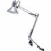 Bostitch Swing Arm Desk Lamp with Clamp, Silver - 36" Height - 9 W LED Bulb - Adjustable Arm, Durable, Flicker-free, Glare-free Light, Flexible Arm - 700 lm Lumens - Metal - Desk Mountable, Surface Mount - Silver - for Office, Classroom, Dorm, Home, Readi
