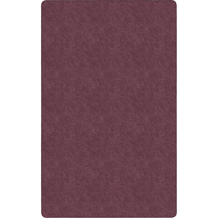 Flagship Carpets Amerisoft Solid Color Rug - 15 ft Length x 12 ft Width - Rectangle - Plum - Nylon, Polyester