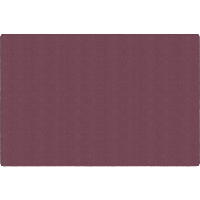 Flagship Carpets Amerisoft Solid Color Rug - 18 ft Length x 12 ft Width - Rectangle - Plum - Nylon, Polyester