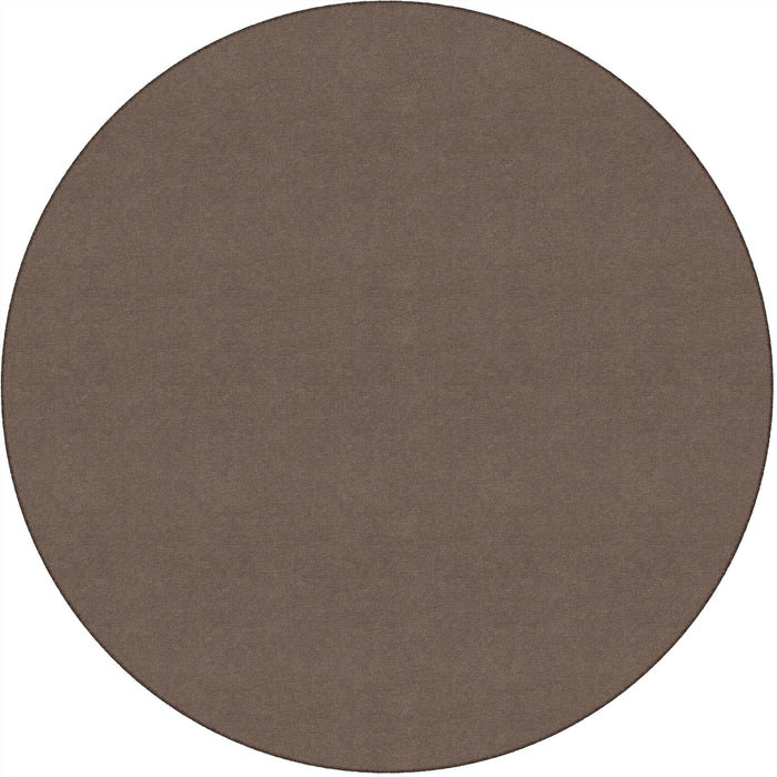 Flagship Carpets Ameristrong Solid Color Rug - Floor Rug - Traditional - 72" Diameter - Round - Almond - Nylon