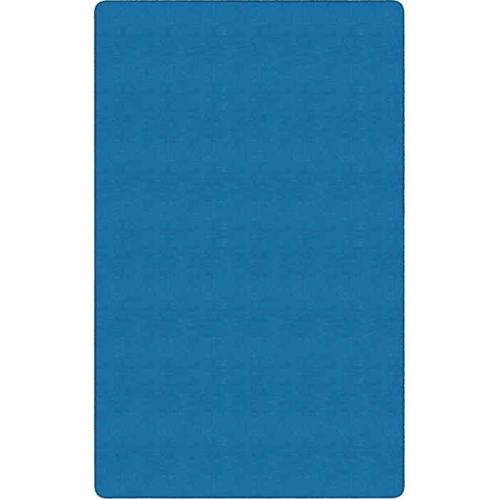 Flagship Carpets Ameristrong Solid Color Rug - Traditional - 12 ft Length x 18 ft Width - Rectangle - Blue Bird - Fiber, Nylon
