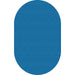 Flagship Carpets Ameristrong Solid Color Rug - Floor Rug - Traditional - 91.20" Length x 12 ft Width - Oval - Blue Bird - Fiber, Nylon