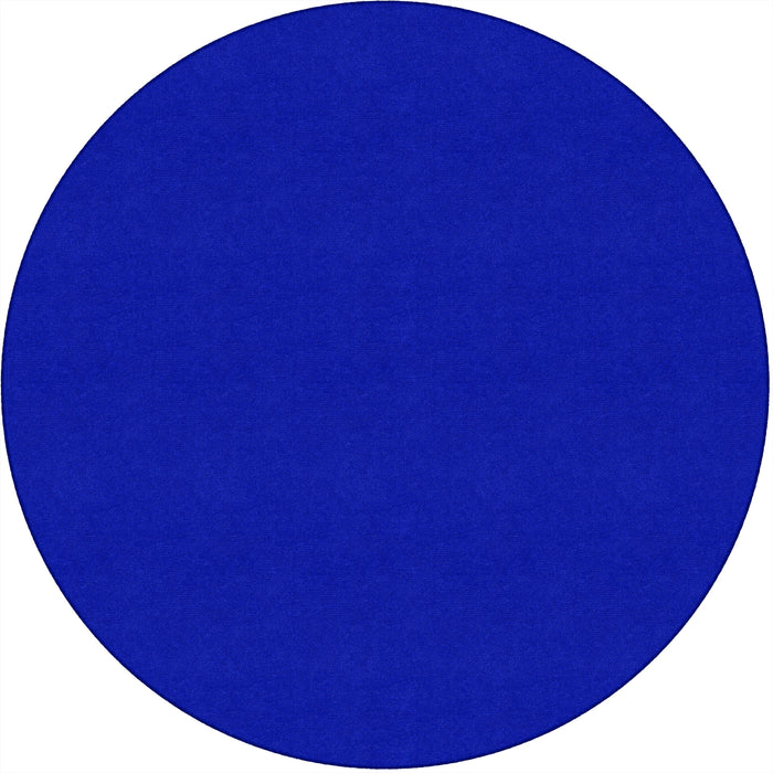 Flagship Carpets Ameristrong Solid Color Rug - Floor Rug - Traditional - 72" Diameter - Round - Royal Blue - Nylon