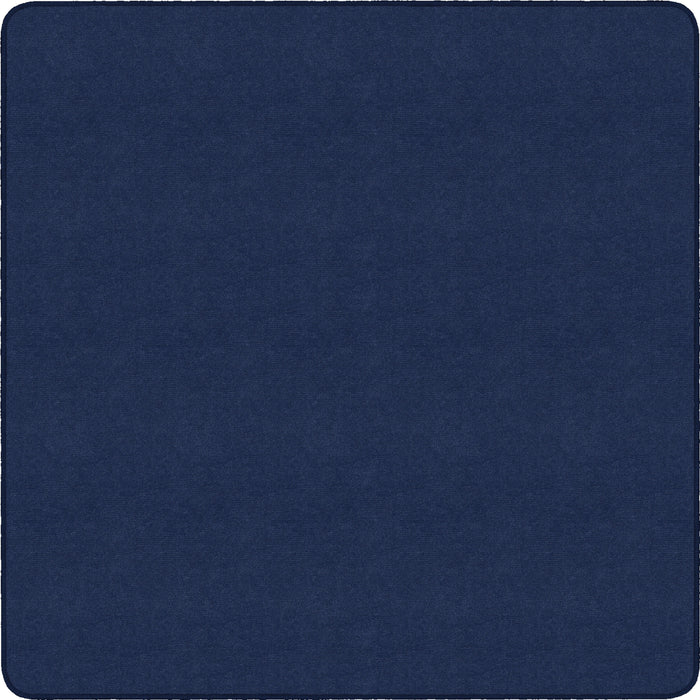 Flagship Carpets Ameristrong Solid Color Rug - Floor Rug - Traditional - 12 ft Length x 12 ft Width - Square - Navy - Fiber, Nylon