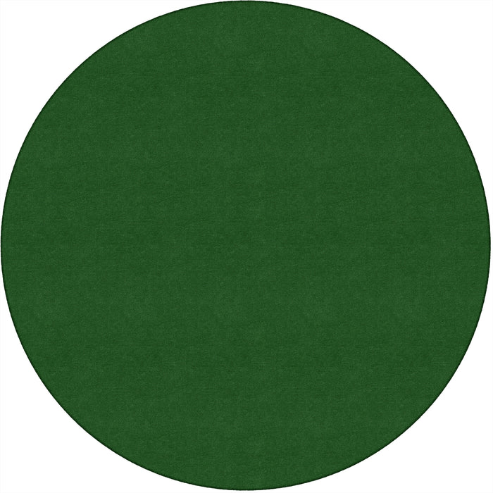 Flagship Carpets Ameristrong Solid Color Rug - Floor Rug - Traditional - 72" Diameter - Round - Clover - Nylon