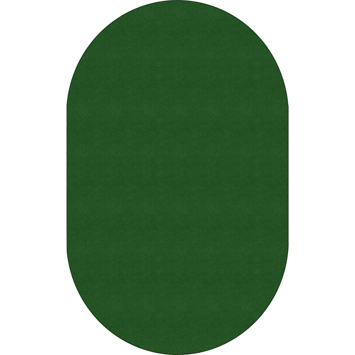 Flagship Carpets Ameristrong Solid Color Rug - Floor Rug - Traditional - 91.20" Length x 12 ft Width - Oval - Clover - Fiber, Nylon