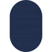 Flagship Carpets Ameristrong Solid Color Rug - Floor Rug - Traditional - 91.20" Length x 12 ft Width - Oval - Navy - Fiber, Nylon
