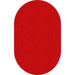 Flagship Carpets Amerisoft Solid Color Rug - 12 ft Length x 90" Width - Oval - Classic Red - Nylon, Polyester