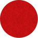 Flagship Carpets Amerisoft Solid Color Rug - 72" Diameter - Round - Classic Red - Nylon, Polyester