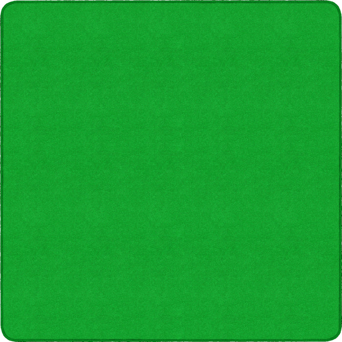 Flagship Carpets Ameristrong Solid Color Rug - Traditional - 12 ft Length x 12 ft Width - Square - Lime Green - Fiber, Nylon