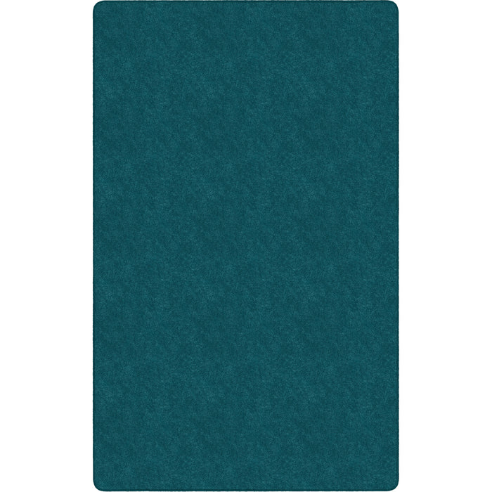 Flagship Carpets Amerisoft Solid Color Rug - 18 ft Length x 12 ft Width - Rectangle - Marine Blue - Nylon, Polyester