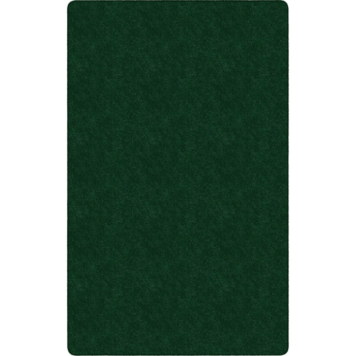 Flagship Carpets Amerisoft Solid Color Rug - 18 ft Length x 12 ft Width - Rectangle - Emerald Green - Nylon, Polyester