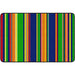 Flagship Carpets Basics Stripes Classroom Rug - 48" Length x 72" Width - Rectangle - Primary - Nylon