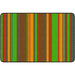 Flagship Carpets Basics Stripes Classroom Rug - 48" Length x 72" Width - Rectangle - Muted - Nylon