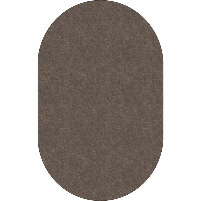 Flagship Carpets Amerisoft Solid Color Rug - 12 ft Length x 90" Width - Oval - Wheat - Nylon, Polyester