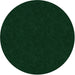Flagship Carpets Amerisoft Solid Color Rug - 72" Diameter - Round - Emerald Green - Nylon, Polyester