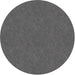 Flagship Carpets Amerisoft Solid Color Rug - 72" Diameter - Round - Gray - Nylon, Polyester