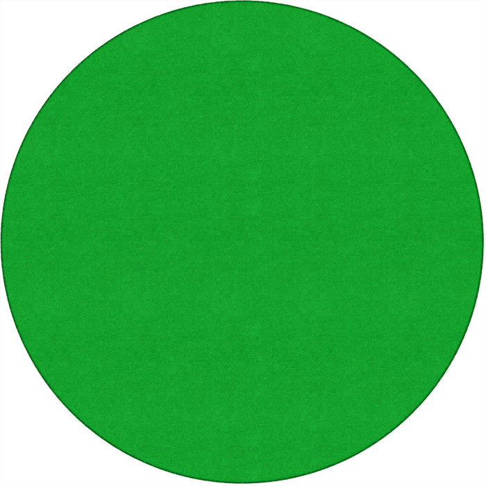 Flagship Carpets Ameristrong Solid Color Rug - Floor Rug - Traditional - 72" Diameter - Round - Lime Green - Nylon