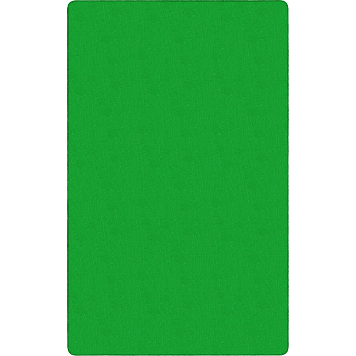 Flagship Carpets Solid Color 12' Rectangular Rug - Floor Rug - Traditional - 12 ft Length x 90" Width - Rectangle - Lime Green - Nylon, Yarn