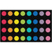 Flagship Carpets Schoolgirl Style Rainbow Dots Rug - 91.20" Length x 12 ft Width - Rectangle - Primary