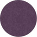 Flagship Carpets Amerisoft Solid Color Rug - 72" Diameter - Round - Purple - Nylon, Polyester