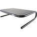 Allsop Metal Art Jr. Monitor Stand - 4" Height x 14" Width x 9" Depth - Powder Coated - Metal - Pearl Black - 1 Each