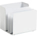 U Brands Modern Perforated Metal Sorter Cup - 3.90" Height x 4.40" Width x 4.30" Depth - Durable - White - Metal - 1 Each