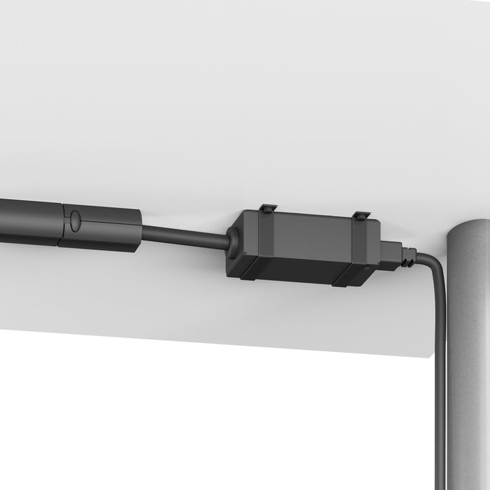 HON Training Table Electrical Power Base In-feed - Finish: Black - 1 Each