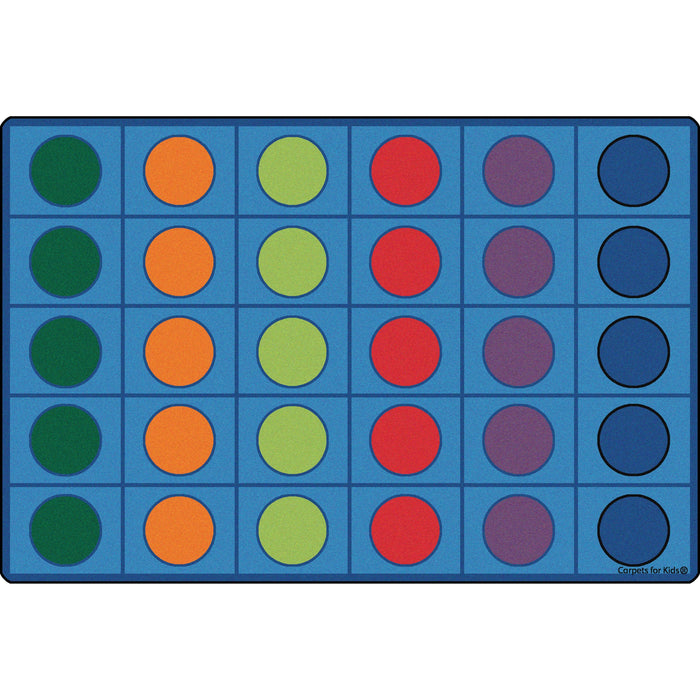 Carpets for Kids® Premium Seating Circles Circletime Rug - Area Rug - 12 ft Length x 90" Width - Rectangle - Primary