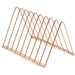Officemate Triangle Wire Sorter - 7" Height x 7" Width x 11" Depth - Desktop - Sturdy - Rose Gold - Steel Wire - 1 Each