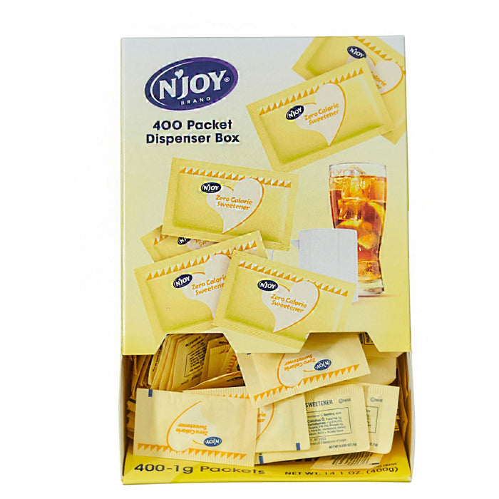 Njoy Yellow Sucralose Sugar Substitute - 0.035 oz (1 g) - Sucralose - 400 / Box