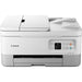 Canon TR7020AWH Wireless Inkjet Multifunction Printer - Color - White - Copier/Printer/Scanner - 4800 x 1200 dpi Print - Automatic Duplex Print - Color Scanner - Wireless LAN - Wireless PictBridge - USB - For Photo Print - 1 Each