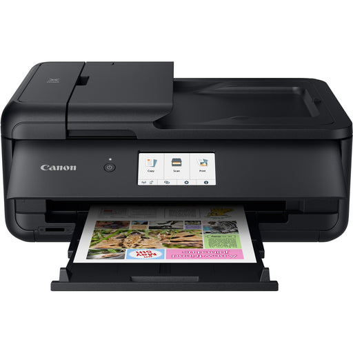 Canon PIXMA TS9520BK Wireless Inkjet Multifunction Printer - Color - Black - Copier/Printer/Scanner - 4800 x 1200 dpi Print - Automatic Duplex Print - Color Scanner - 1200 dpi Optical Scan - Ethernet - Wireless LAN - Apple AirPrint, Mopria Print Service -