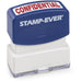 Printy Pre-inked CONFIDENTIAL Message Stamp - Message Stamp - CONFIDENTIAL - Red - 1 Each