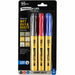 Avery® Marks A Lot UltraDuty Markers, Chisel Tip, 3 Assorted Markers (29864) - Black, Red, Blue Ink - Polyester Tip - 3 / Pack
