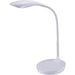 Bostitch Konnect Gooseneck LED Desk Lamp - LED Bulb - Dimmable, Gooseneck, Touch Sensitive Control Panel, Adjustable Brightness, Flexible, Flicker-free, Glare-free Light, Eco-friendly, USB Charging - Desk Mountable - White - for Office, Smartphone, Smart