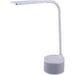 Bostitch LED Bluetooth USB Speaker Lamp - 5.50 W LED Bulb - Bluetooth, USB Charging, Color Temperature Setting, Flicker-free, Glare-free Light, Gooseneck, Touch Sensitive Control Panel, Flexible - Desk Mountable - White - for Phone, Relaxing, Reading, Des