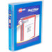 Avery® Flexi-View 3 Ring Binder, 1 Inch Round Rings, 1 Blue Binder - 1" Binder Capacity - Letter - 8 1/2" x 11" Sheet Size - 175 Sheet Capacity - Fastener: Round Ring - Pocket: 1, Inside Back - Polypropylene, Poly - Blue - Durable, Spine, Flexible, Pocket