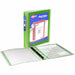 Avery® Flexi-View 3 Ring Binder, 1 Inch Round Rings, 1 Chartreuse Green Binder - 1" Binder Capacity - Letter - 8 1/2" x 11" Sheet Size - 175 Sheet Capacity - Fastener: Round Ring - Pocket: 1, Inside Back - Polypropylene, Poly - Chartreuse Green - Durable,
