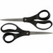 Fiskars Recycled All-purpose Scissors - Stainless Steel - Straight Tip - Black - 2 / Pack