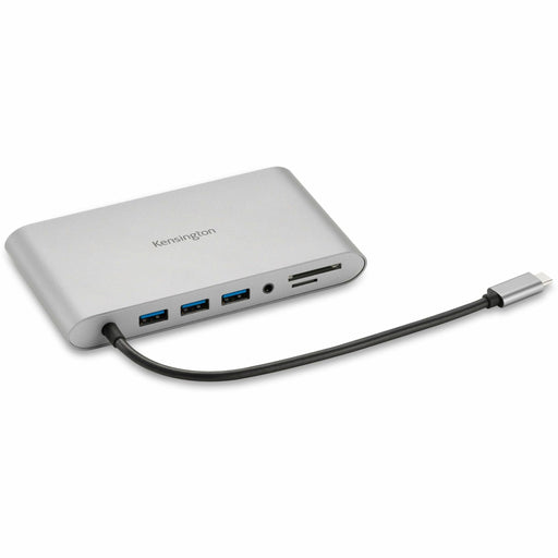 Kensington UH1440P USB-C Dual Video Mobile Dock - for Notebook, Tablet, Smartphone, Monitor - Memory Card Reader - SD, microSD - USB Type C - 2 Displays Supported - Full HD - 1920 x 1080 - 3 x USB Ports - USB Type-A - USB Type-C - 1 x RJ-45 Ports - Networ