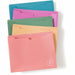 U Brands U-Eco Straight Tab Cut Letter File Jacket - 8 1/2" x 11" - 1" Expansion - 1 Pocket - Poly - Assorted - 0% Recycled - 10 / Pack
