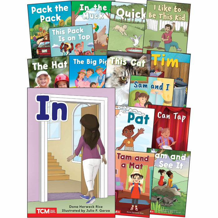 Shell Education Decodable Books Grade PK-K Set 1: 15-Book Set Printed Book - Grade PK-K - English - 15 / Set