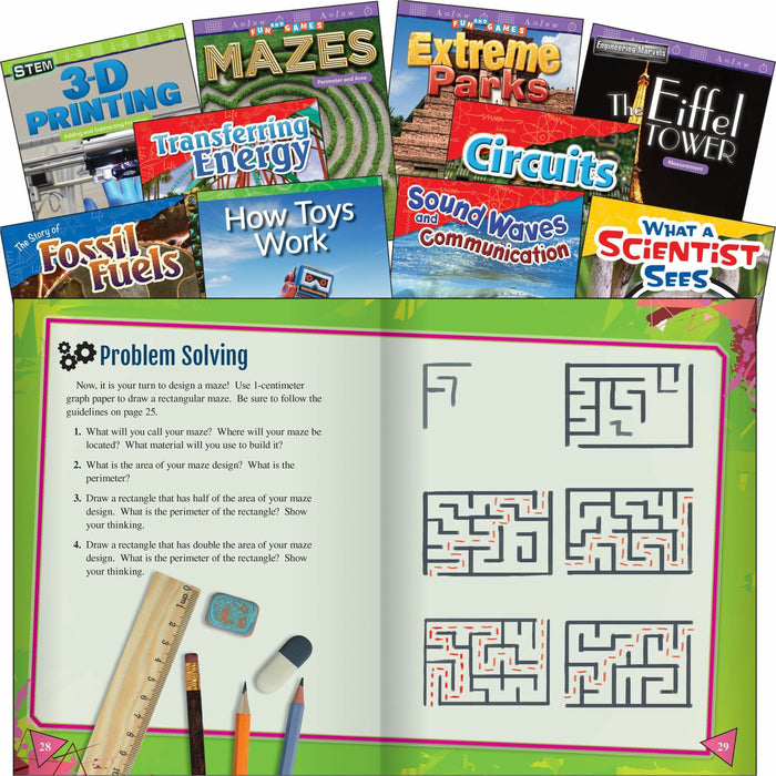 Shell Education Exploring STEM Grade 4 10-Book Set Printed Book - Grade 3-4 - English - 10 / Set