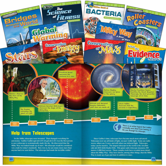 Shell Education Exploring STEM Grade 5 10-Book Set Printed Book - Grade 5 - English - 10 / Set