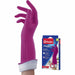 O-Cedar Playtex Living Gloves - 14" Glove Length - Chemical, Bacteria Protection - Medium Size - Latex, Neoprene, Nitrile - Pink - Anti-microbial, Reusable, Durable, Comfortable, Odor Resistant, Textured Palm, Textured Fingertip - For Household, Cleaning